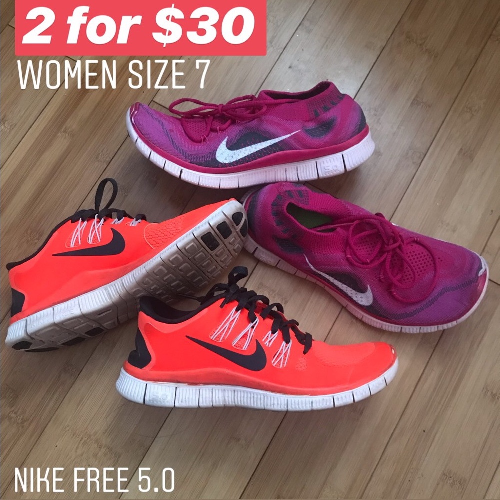 Nike Free 5.0 (Two Pairs)